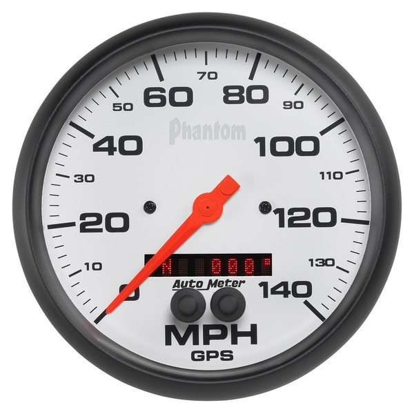 5" GPS SPEEDOMETER, 0-140 MPH, PHANTOM